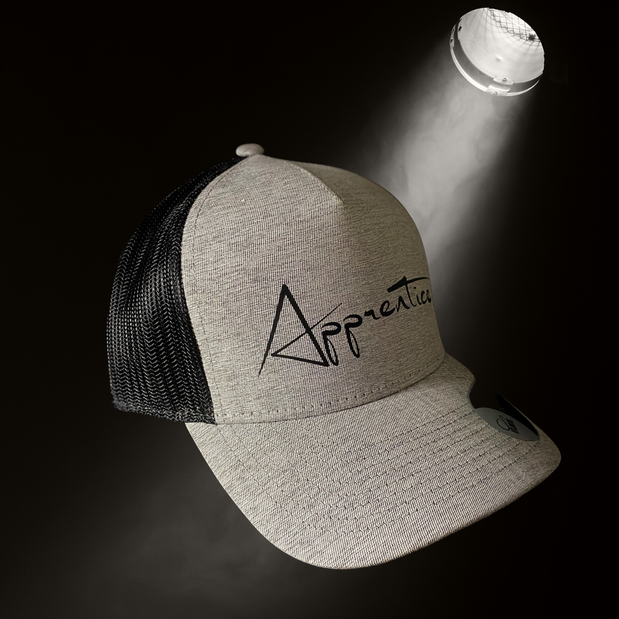 Casquette trucker Apprentice - Gris clair et noir