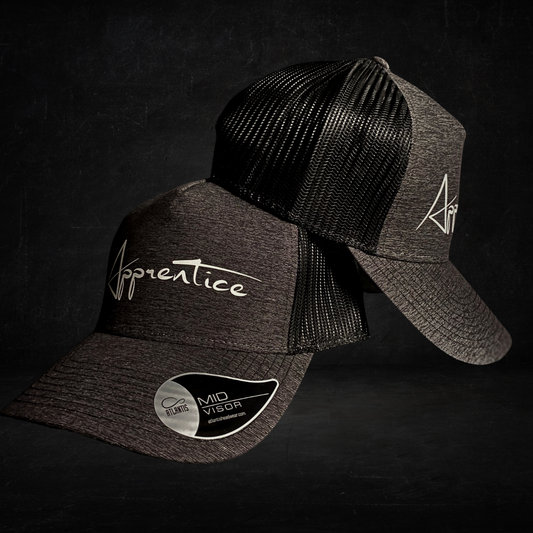 Casquette trucker Apprentice - Gris anthracite et noir