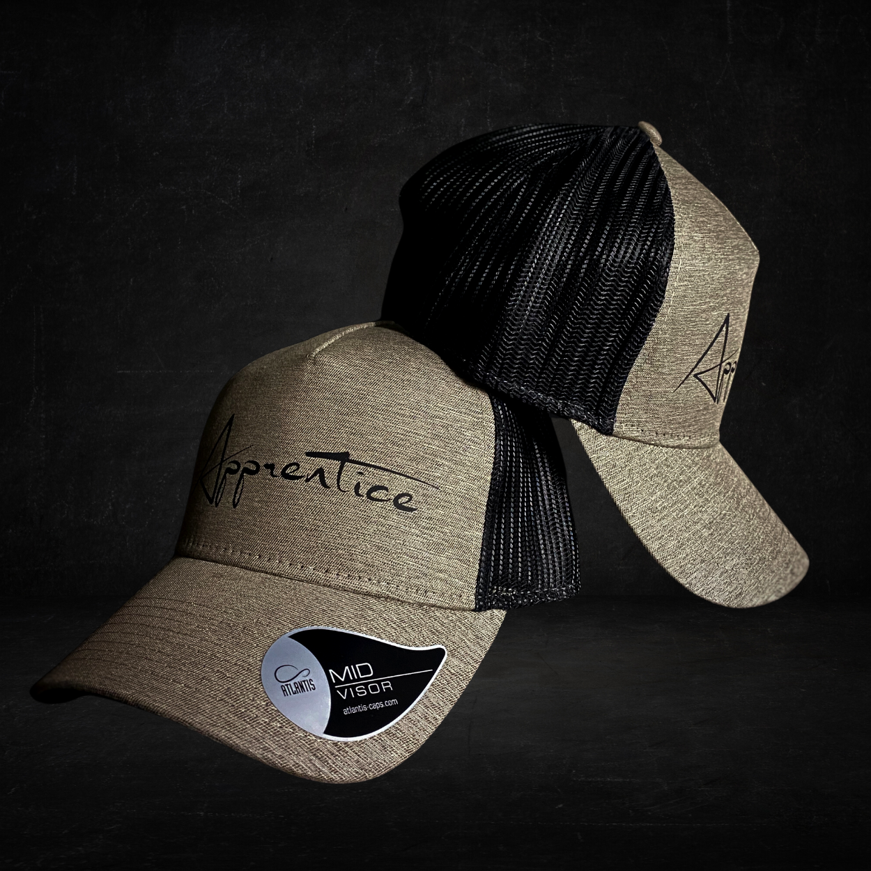 Casquette trucker Apprentice - Kaki et noir